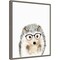 Hedgehog in Glasses by Mercedes Lopez Charro Canvas Wall Art Print Framed